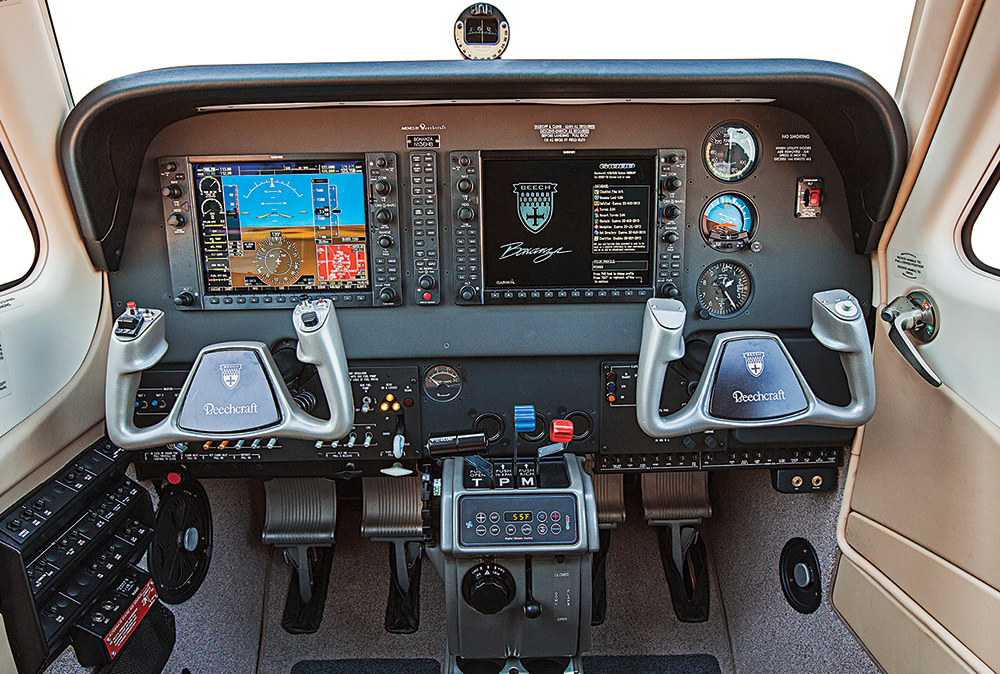 Beechcraft Bonanza G36 Garmin G1000 cockpit panel